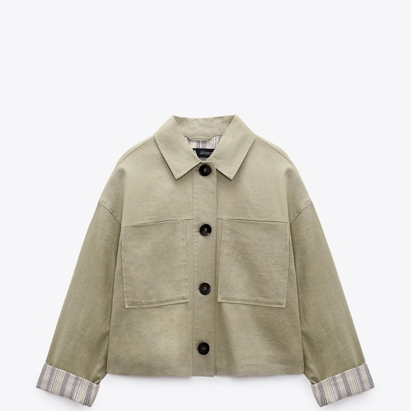 Zara Women's Olive Blazer - Picture 5 of 5